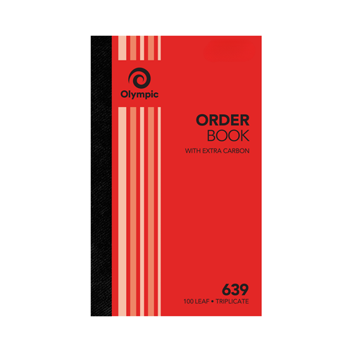 Olympic 639 Carbon Book Triplicate 200x125mm Order 100 Leaf